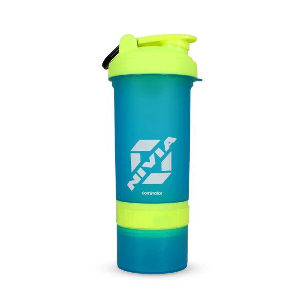 Nivia Dominator 2.0 Shaker Bottle – BPA-free, leak-proof protein shaker for gym and workout sessions.