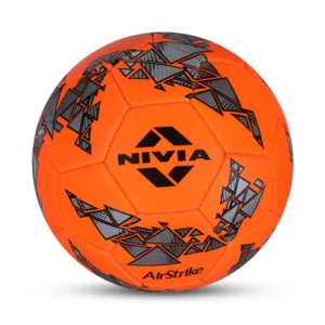 Front View of Nivia Air Strike Football Orange Color