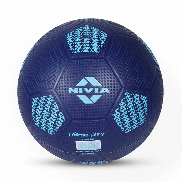 Front View of Nivia Home Play Football Color Blue