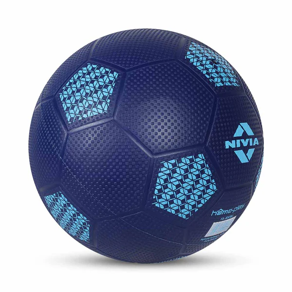 Side View of Nivia Home Play Football Color Blue