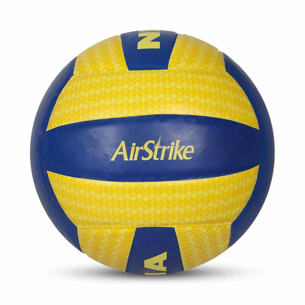 NIVIA AIRSTRIKE Volleyball NIVIA AIRSTRIKE Volleyball – soft, durable PU volleyball ideal for indoor and outdoor training and recreational games.