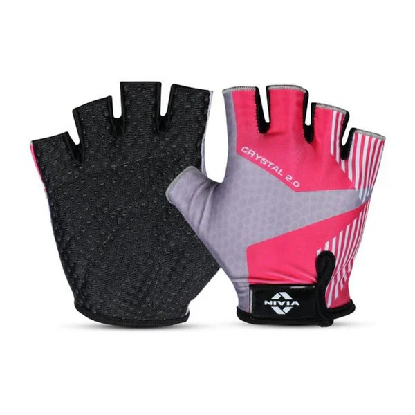 710S1-_1_-New Nivia Crystal 2.0 Gym Gloves – padded, breathable fitness gloves for comfortable and safe strength training.