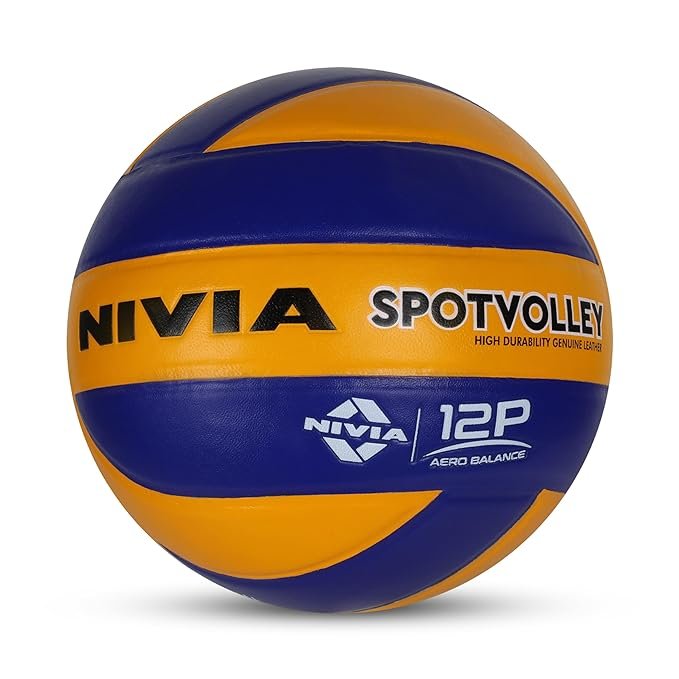NIVIA Spotvolley Volleyball – ideal for indoor and outdoor training, with superior grip, control, and long-lasting build.