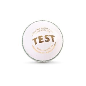 SG Test™ White Cricket Leather Ball – High-quality, hand-stitched leather ball for professional cricket with superior swing, bounce, and durability.