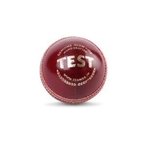 SG Test™ Cricket Leather Ball – Hand-stitched, high-quality leather ball designed for professional matches with great swing, bounce, and durability.