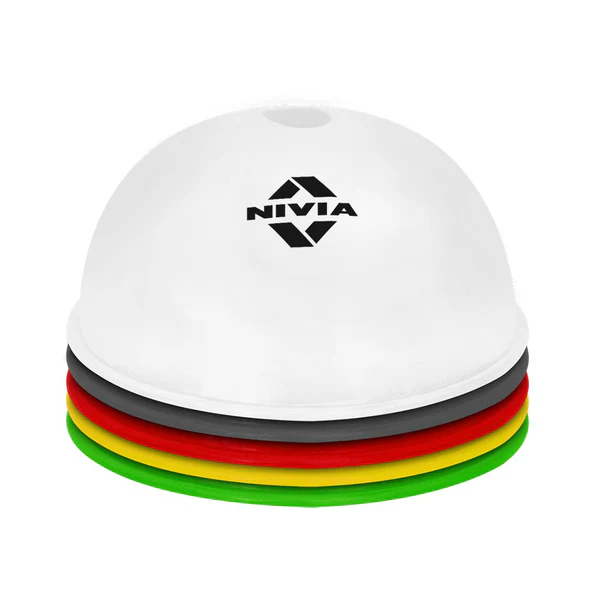 Dome Cones (Per Pc.) Nivia Dome Cones – Flexible, durable training cones ideal for agility drills, sports coaching, and field marking.