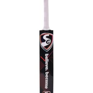 SG Thunder Plus Kashmir Willow Cricket Bat with durable blade and strong grip for leather ball cricket.