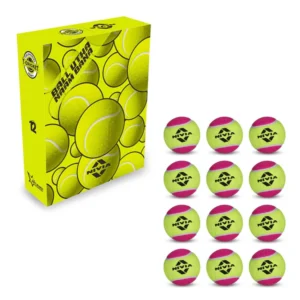 Nivia Cricket Tennis Ball Heavy – Pack of 12 high-durability balls built for intense outdoor matches, training, and serious cricket practice.
