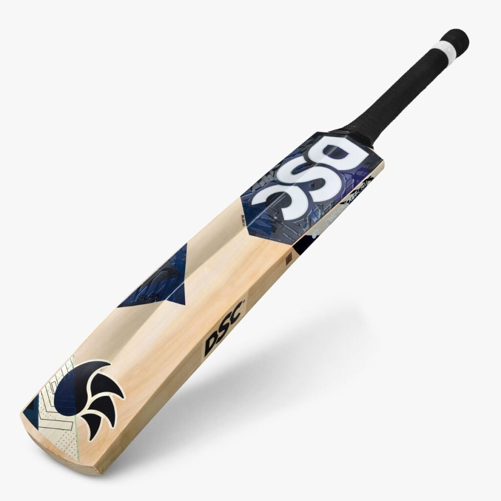 DSC Black 66 Kashmir Willow Bat featuring balanced weight, stylish finish, and comfortable grip—great for consistent shots and controlled play.
