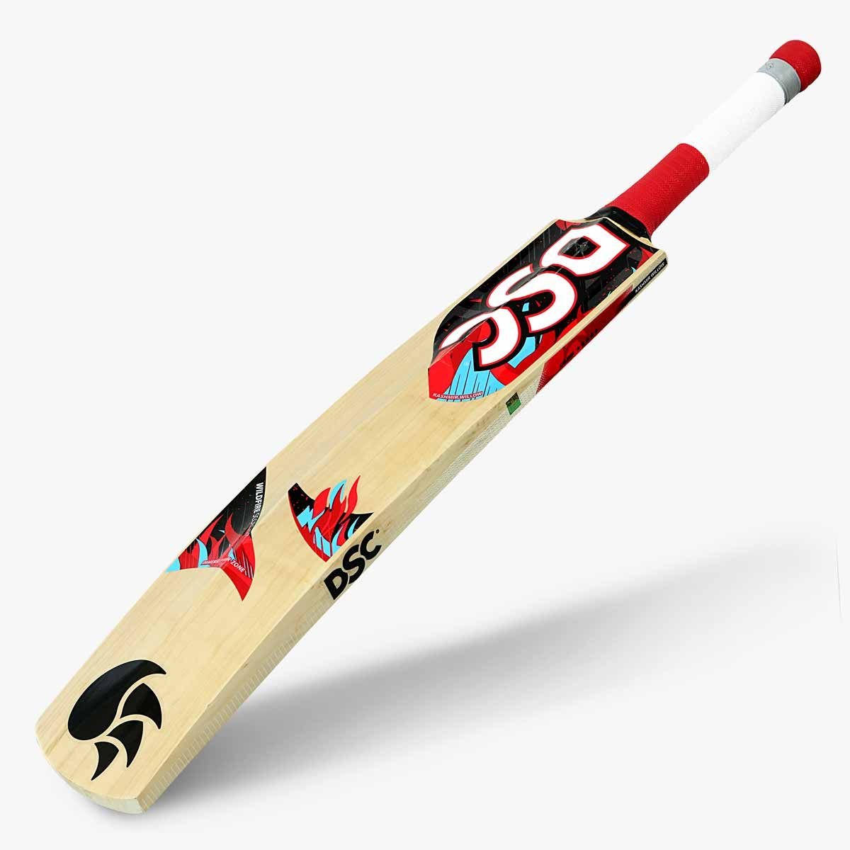 DSC Wildfire Scorcher Tennis Bat with aggressive design, thick edges, and cushioned grip—ideal for high-performance tennis ball cricket.