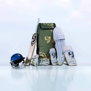 SG Savage English Willow Cricket Kit – complete premium kit with English willow bat, gloves, pads, helmet, and durable kitbag for pro-level performance.